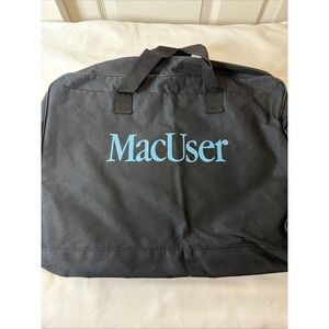Apple Mac User 1990s Black Canvas Portfolio Apple Technology Convention Tote Bag